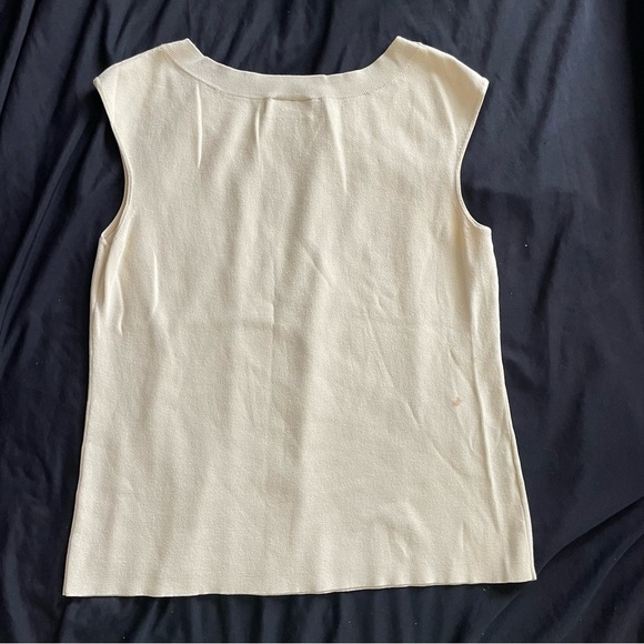 Ann Taylor LOFT Crème Sweater Vest - Picture 3 of 4